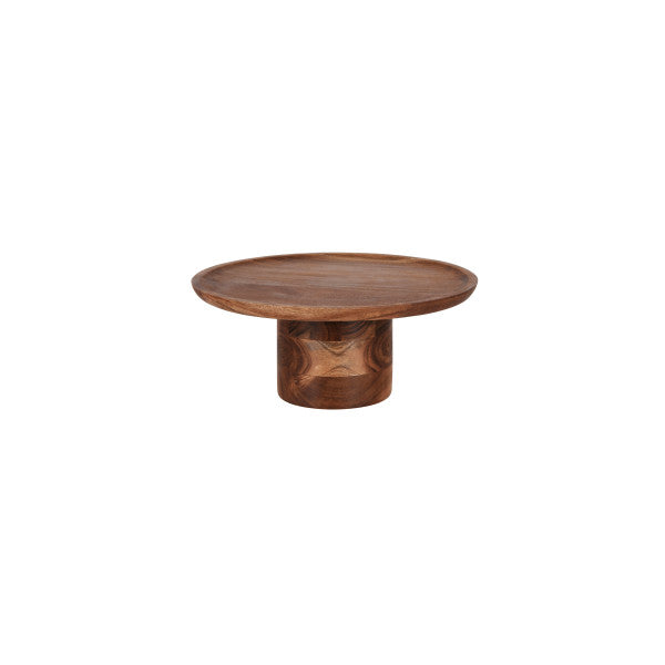 Chef Inox Chef Inox Serve Round Cake Stand Pilar Acacia 300x140mm