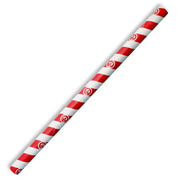 10mm Jumbo Red Stripe BioStraw - Cafe Supply