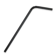 6mm Regular Black Bendy BioStraw