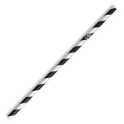 6mm Regular Black Stripe BioStraw - Cafe Supply