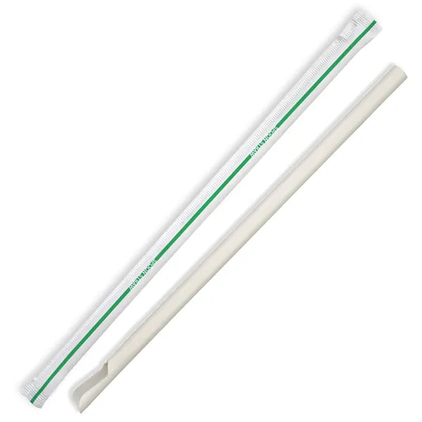 8mm Individually Wrapped Spoon Straw - Cafe Supply