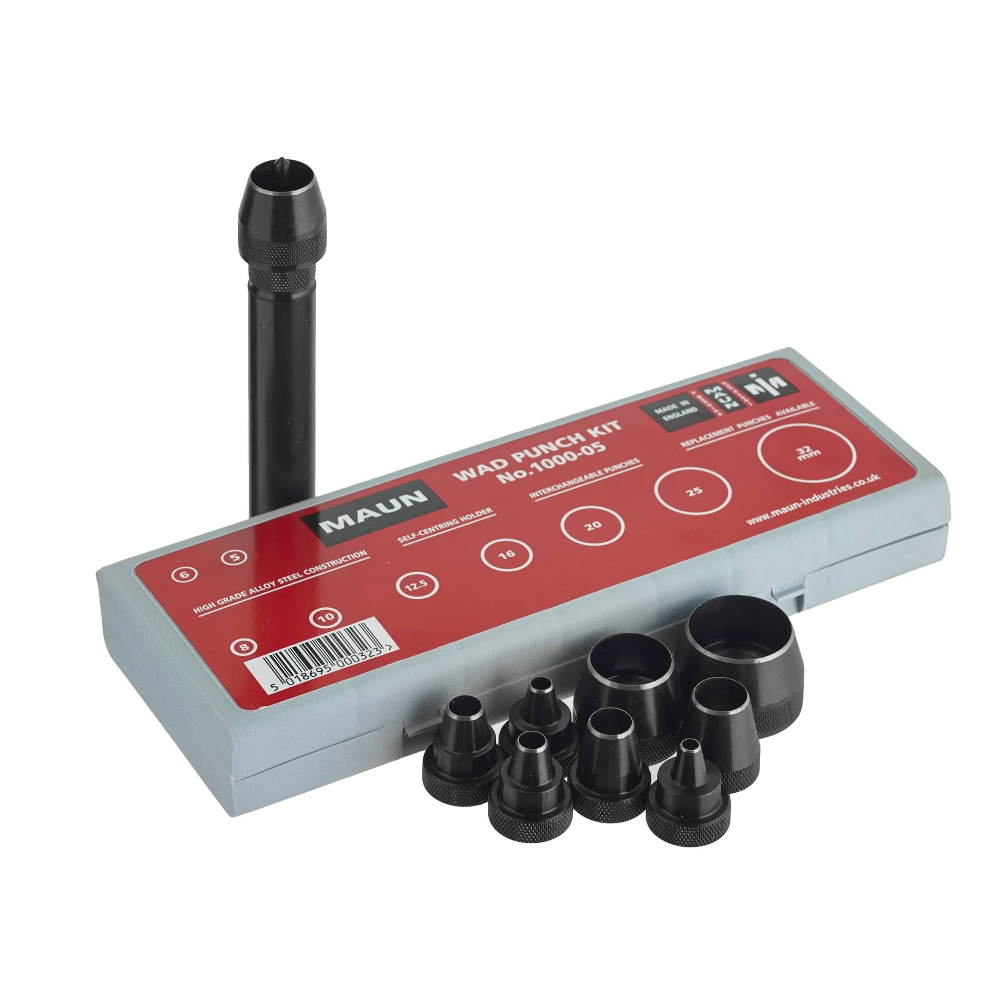 Maun Wad Punch Kit Metric 9Pc - Cafe Supply