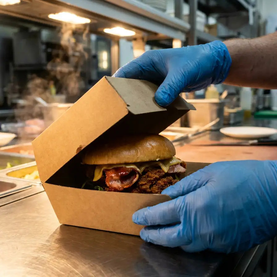 Green Choice Corrugate Burger Box - Large