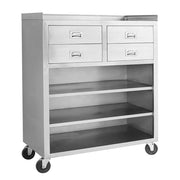 MS116 Mobile cabinet with 4 Drawers and 3 Shelves - Cafe Supply