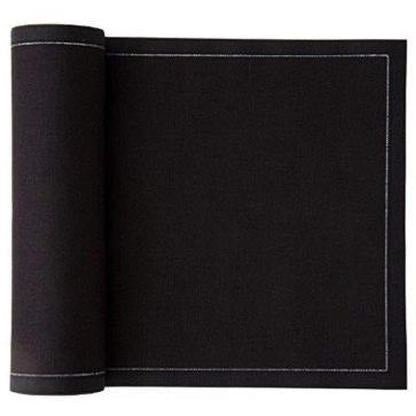 Mydrap Black Fabric Napkins 25 On Roll - Cafe Supply