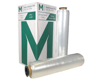 Nano Hand Stretch Film - Clear, 450mm x 600m x 6mu (4) + 4 Free End Caps Per Box - Cafe Supply