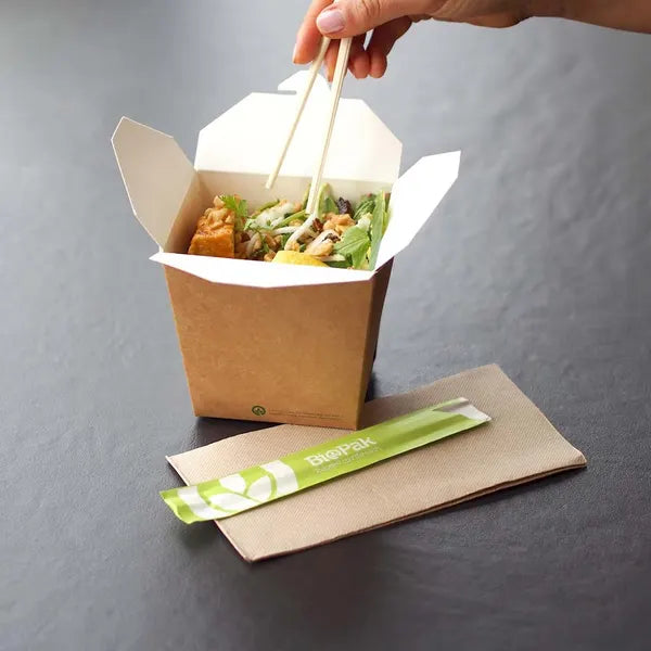 240ml / 8oz BioBoard Noodle Box - Cafe Supply