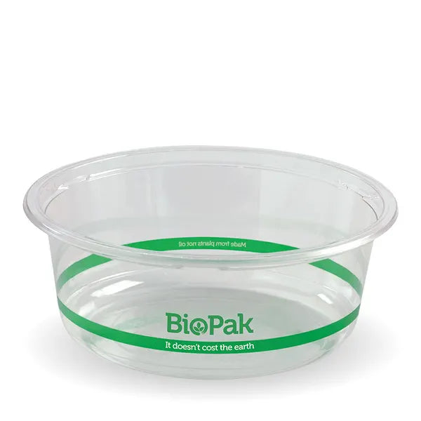 600ml Clear Wide BioBowl - Cafe Supply