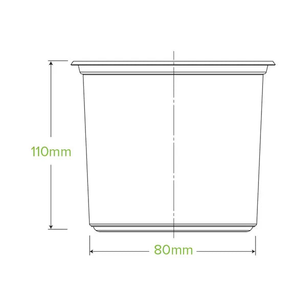 700ml Clear BioBowl - Cafe Supply