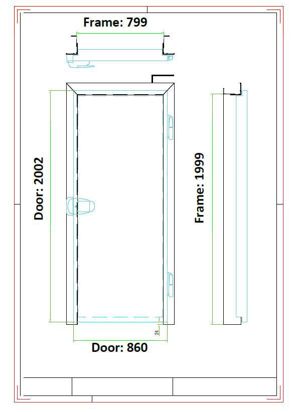 Cool Room and Freezer Room Access Doors - Cafe Supply
