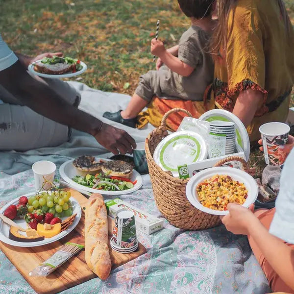 20 Pack - 25cm / 10" White BioPlates