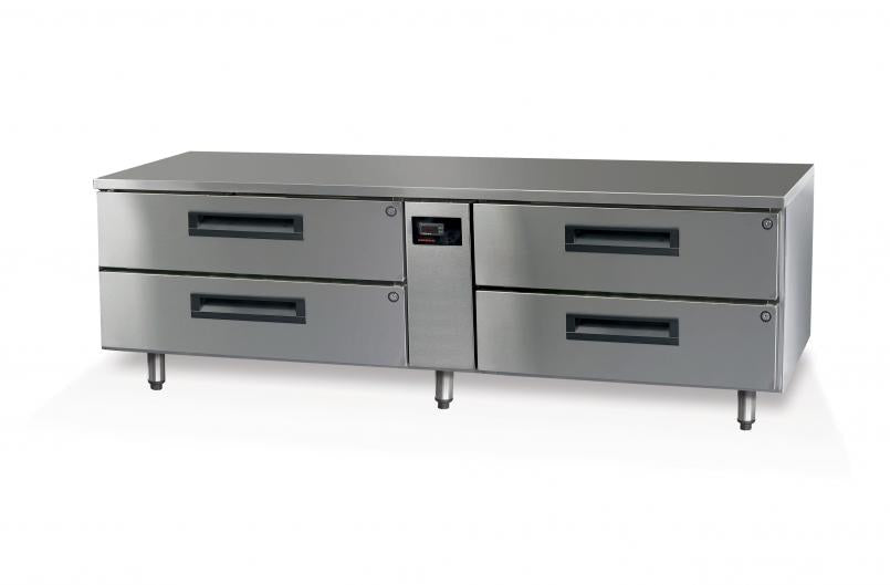 PGLL300 4 Drawer 1/1 & 2/1 Underbench GN Fridge Remote - Cafe Supply