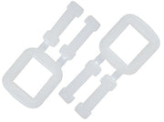 Polypropylene Buckles - White, Light Duty, 12mm (1000) Per Pack - Cafe Supply
