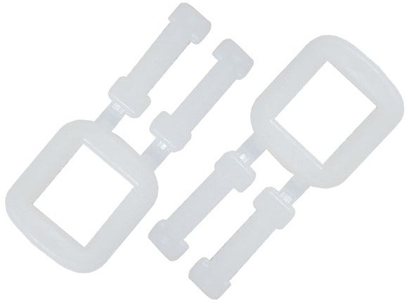 Polypropylene Buckles - White, Light Duty, 19mm (1000) Per Pack - Cafe Supply