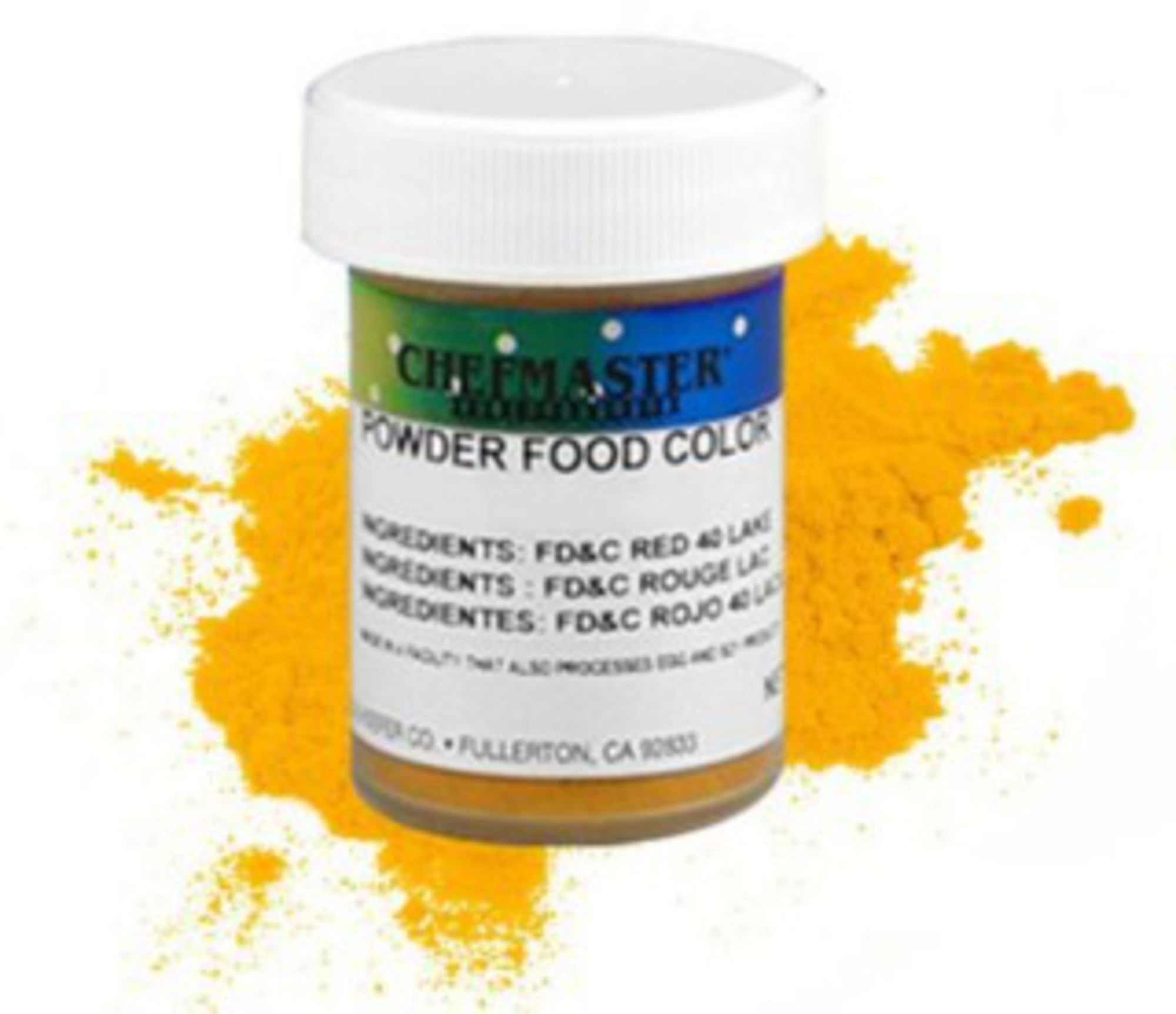 Chefmaster Powder Colour Yellow 3g - Cafe Supply