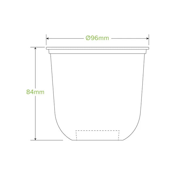 360ml Clear Tumbler Biocup