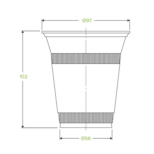 360ml Clear BioCup - Cafe Supply