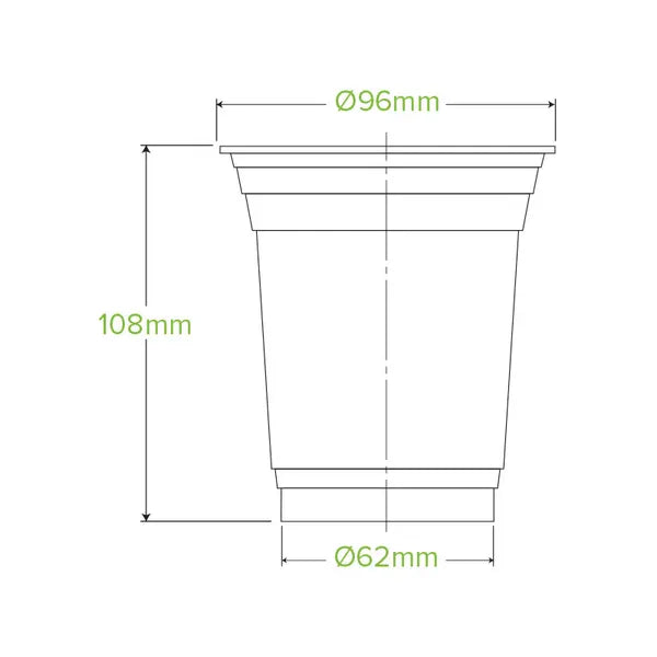 420ml Clear BioCup - Cafe Supply