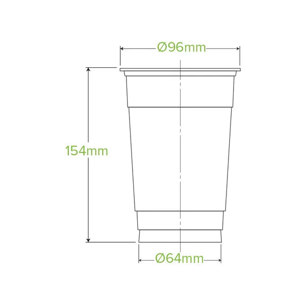700ml Clear BioCup - Cafe Supply