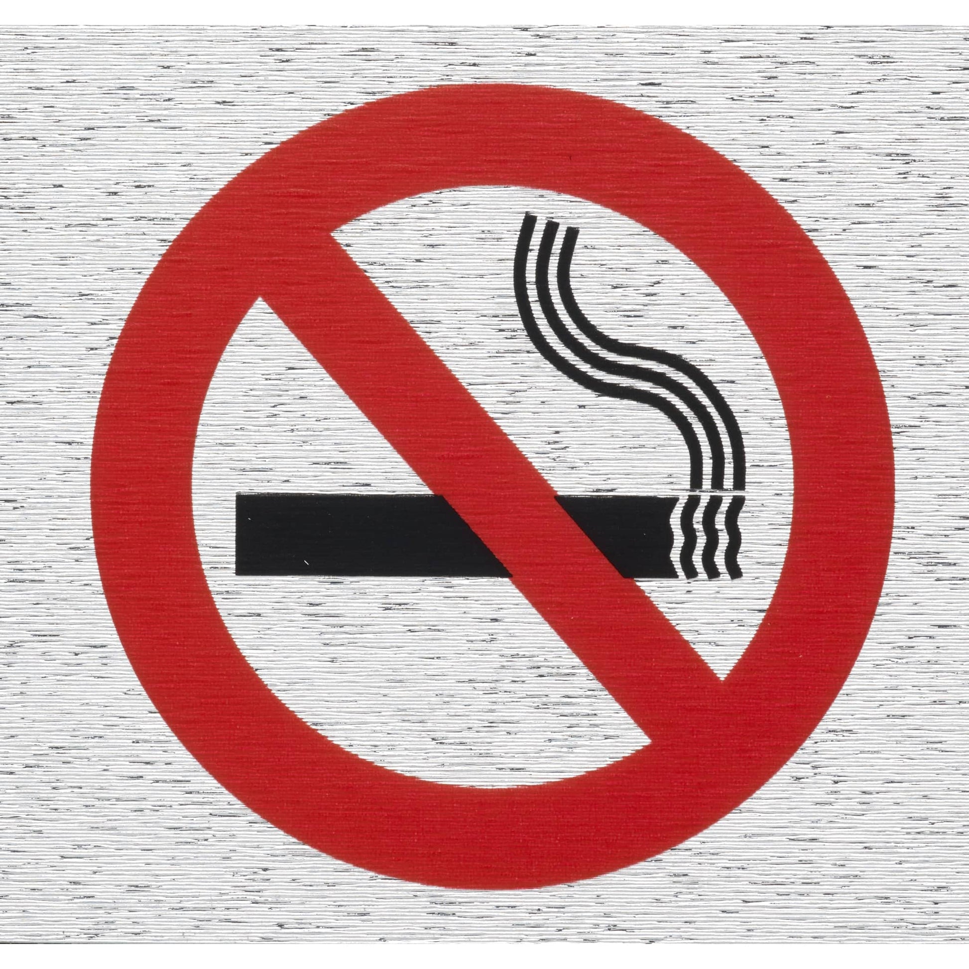 Rosebud Sign No Smoking (Symbol) - Cafe Supply