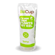 25 Pack - 280ml Clear BioCups