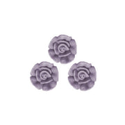 Icing Plum Frost Roses 15mm, packet of 24 - Cafe Supply