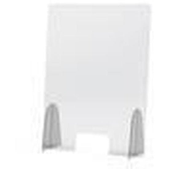 Sneeze Guard Desk & Counters, Acrylic W/Base 6mm Thick - 600mm X 800mm - Cafe Supply