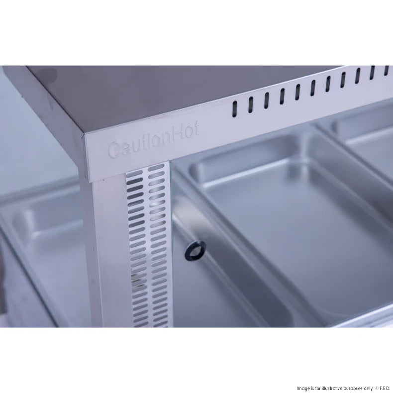 Bonvue Square Countertop Wet and Dry Bain Marie - Cafe Supply