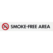 Plastic Sign Smoke-Free Area 55x330 - Cafe Supply