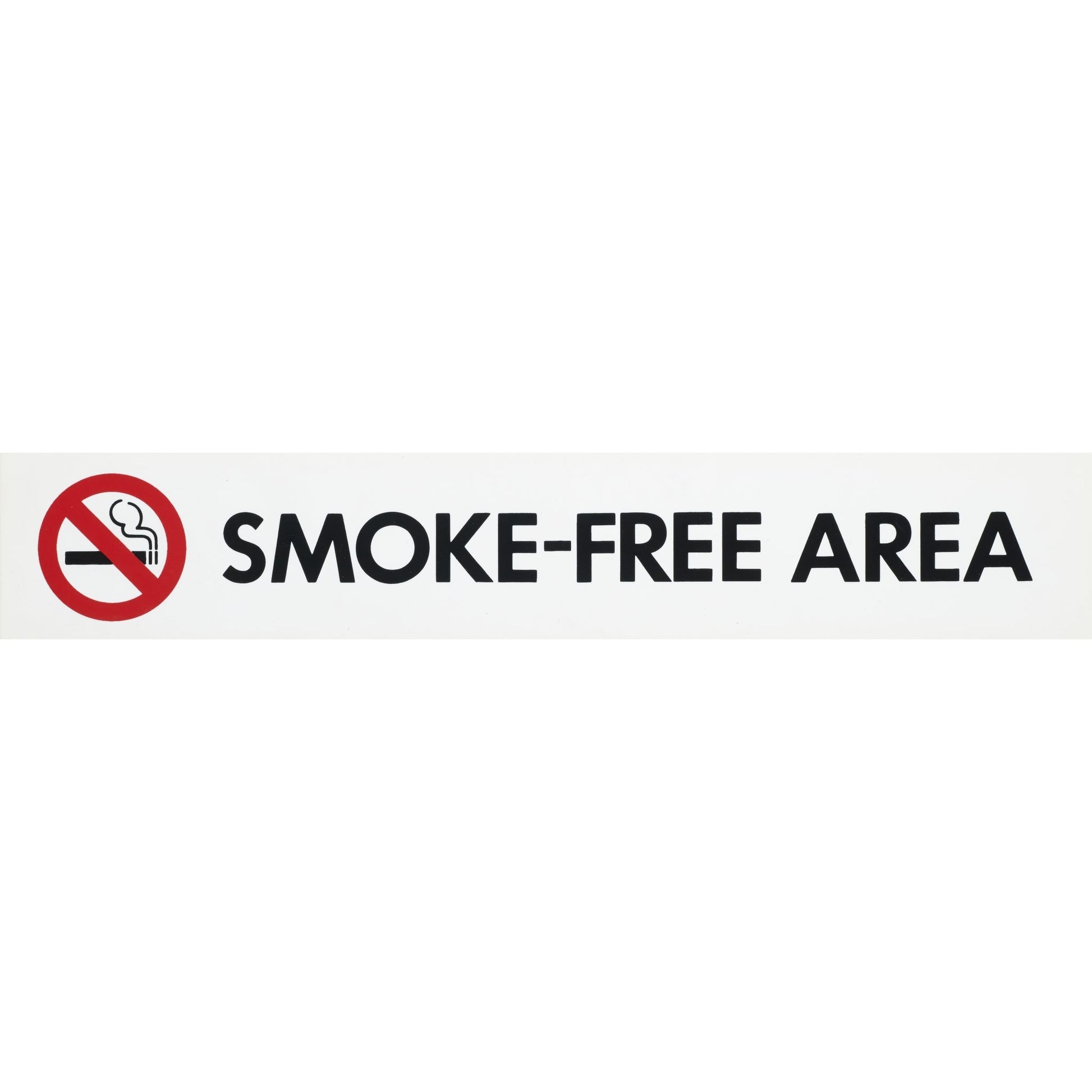 Plastic Sign Smoke-Free Area 55x330 - Cafe Supply