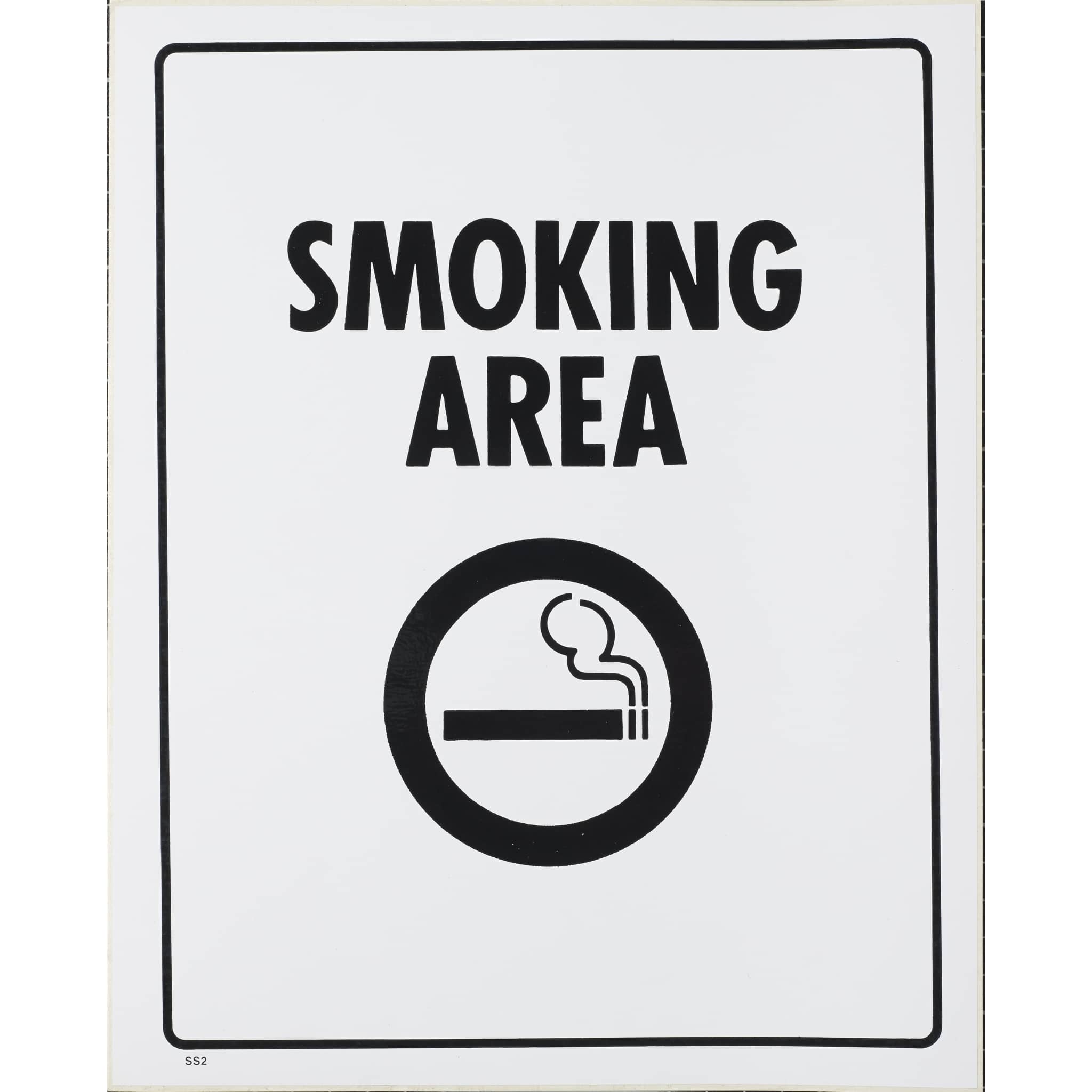 S/Adh Sign Smoking Area 290x230 - Cafe Supply