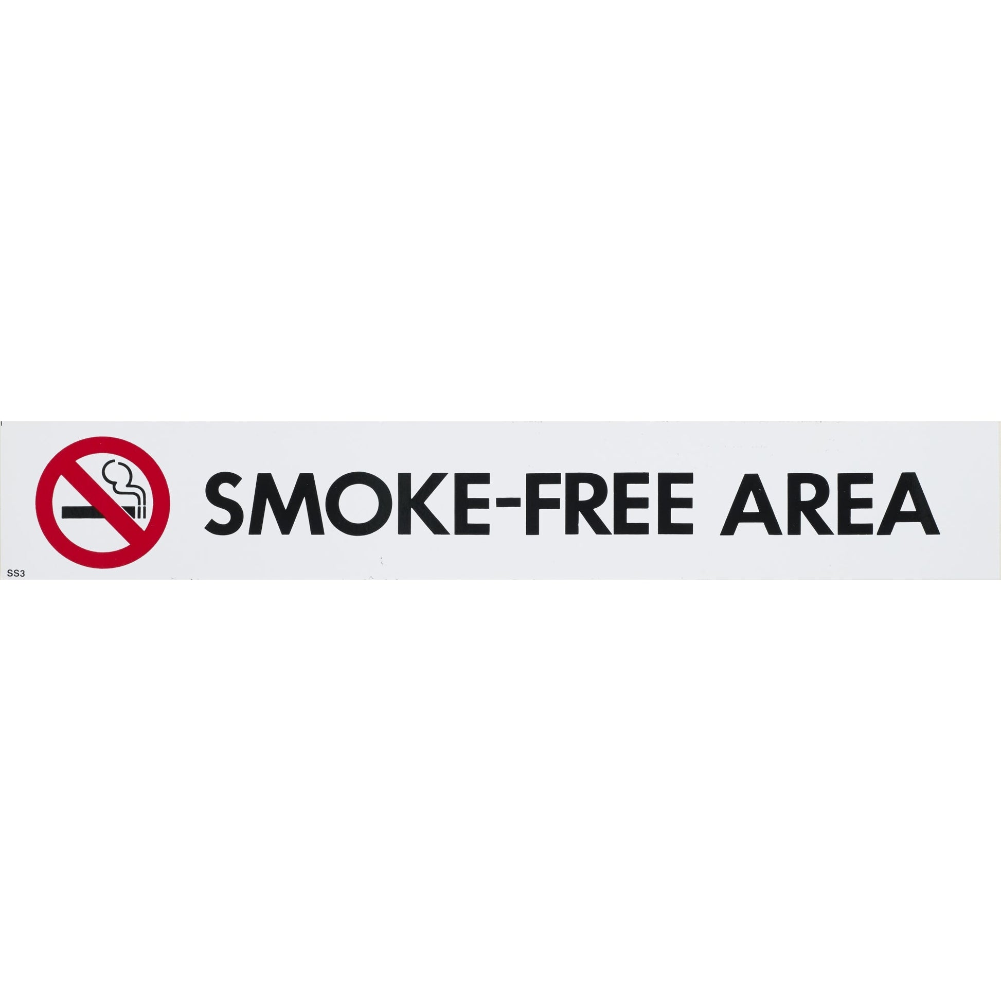 S/Adh Sign Smoke-Free Area 55x330 - Cafe Supply