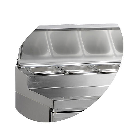 Tefcold Prep Counter SS Gastro range - Cafe Supply