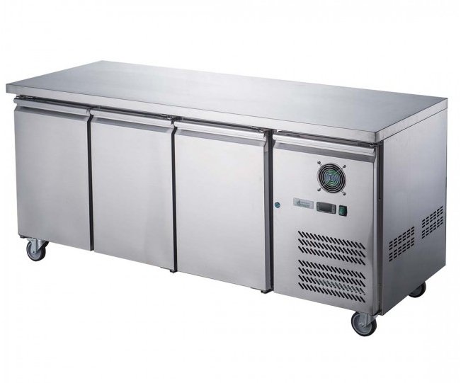 Three Door Bench Fridge - XUB6C18S3V - Cafe Supply