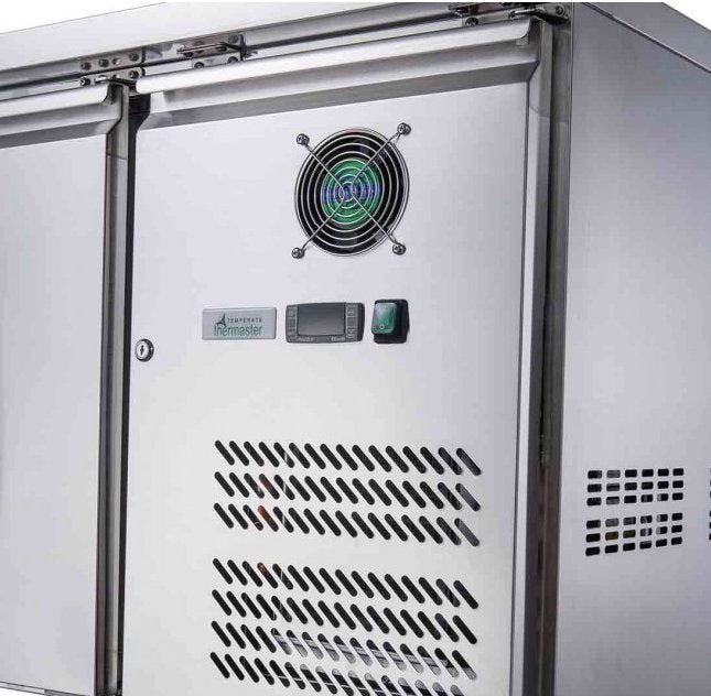 Three Door Bench Fridge - XUB7C18S3V - Cafe Supply