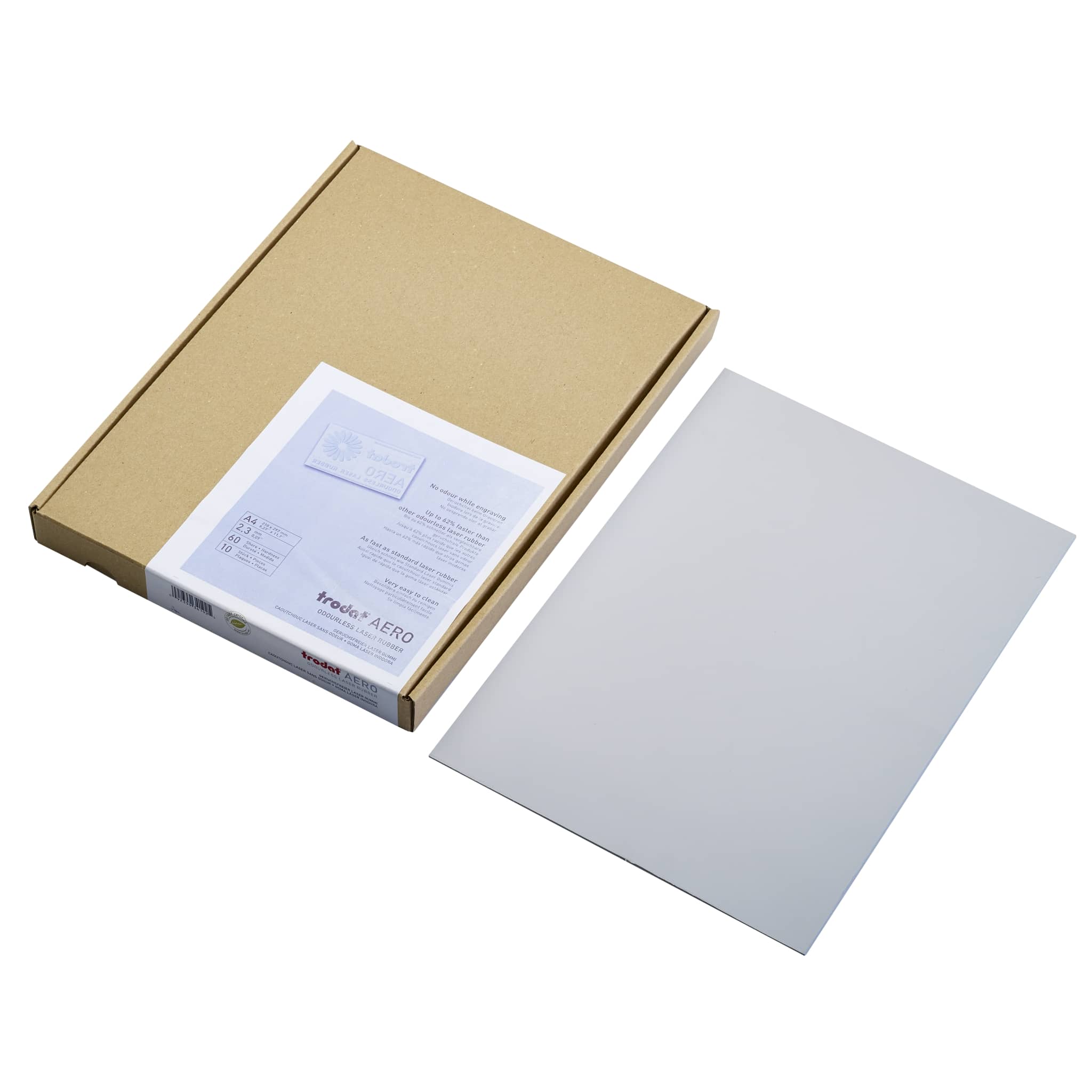 Trodat AERO Odourless Laser Rubber A4 10/Pkt - Cafe Supply
