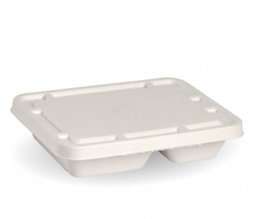 TWO & THREE COMPARTMENT WHITE TAKEAWAY BASE LID - Cafe Supply