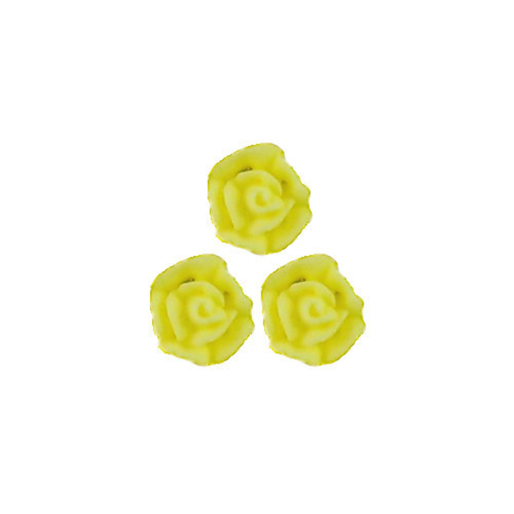 Icing Yellow Roses 15mm, packet of 24 - Cafe Supply