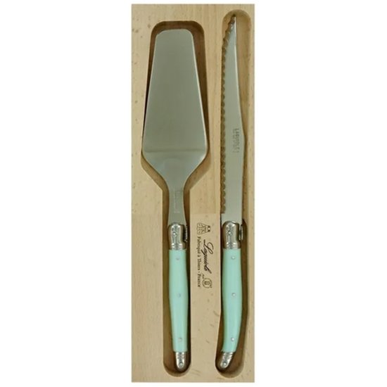 Verdier Cake Slice Server Set Pale Green - Cafe Supply