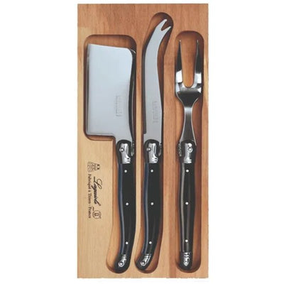 VERDIER CHEESE SET BLACK 3PC
