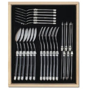 VERDIER CUTLERY SET 24 PC BLACK - Cafe Supply