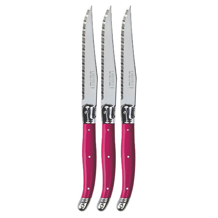 VERDIER REFILL STEAK KNIFE FUCHSIA(3) - Cafe Supply