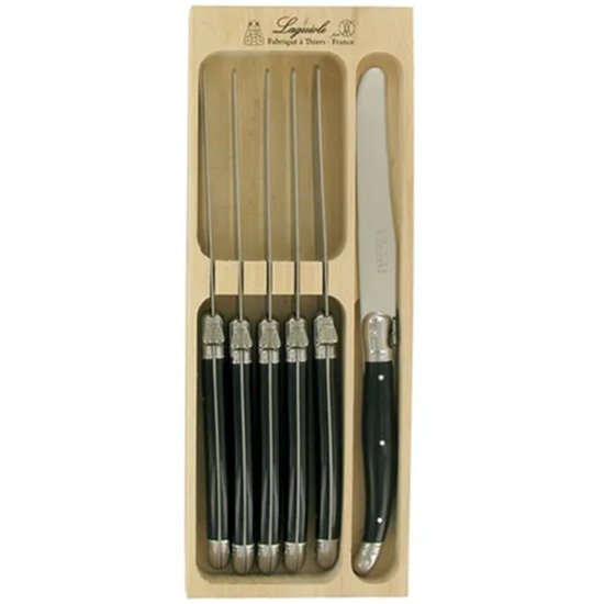 Verdier Table Knife Set 6 Black - Cafe Supply