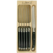 VERDIER TABLE KNIFE SET 6 BLACK - Cafe Supply