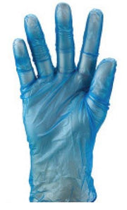 Vinyl Gloves Powder Free - Blue, L, 5.0g (1000) Per Box - Cafe Supply